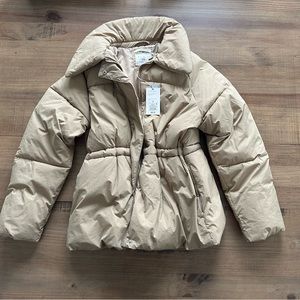 Beige Puffer Coat